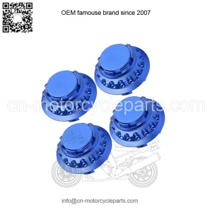 BMW Honda wheel center cover #blue