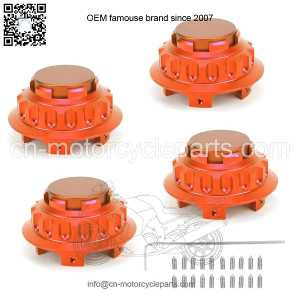 BMW Honda wheel center cover #orange