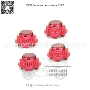 BMW Honda wheel center cover #red
