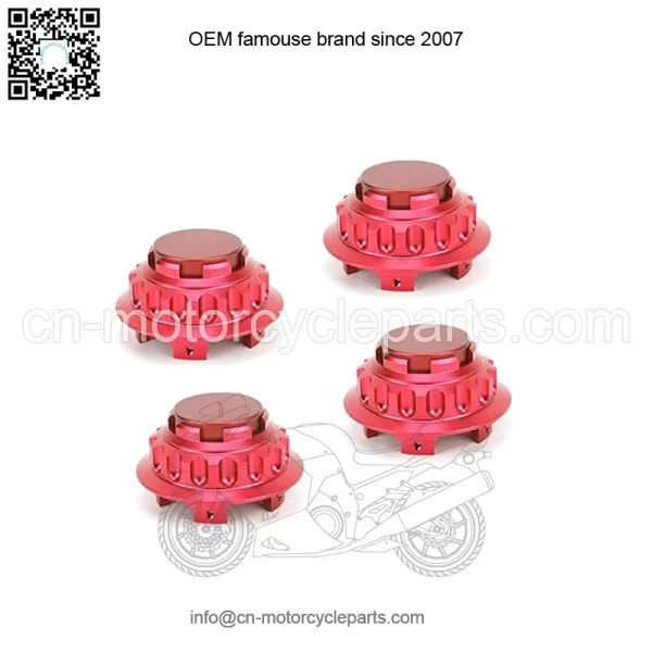 BMW Honda wheel center cover #red - Image 2