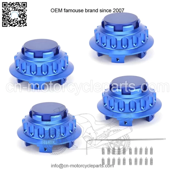 Porsche wheel center cover #blue - Image 2