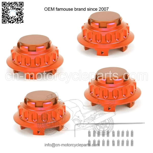 Porsche wheel center cover #orange - Image 2
