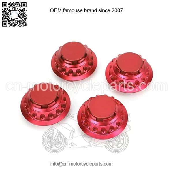 Porsche wheel center cover #red