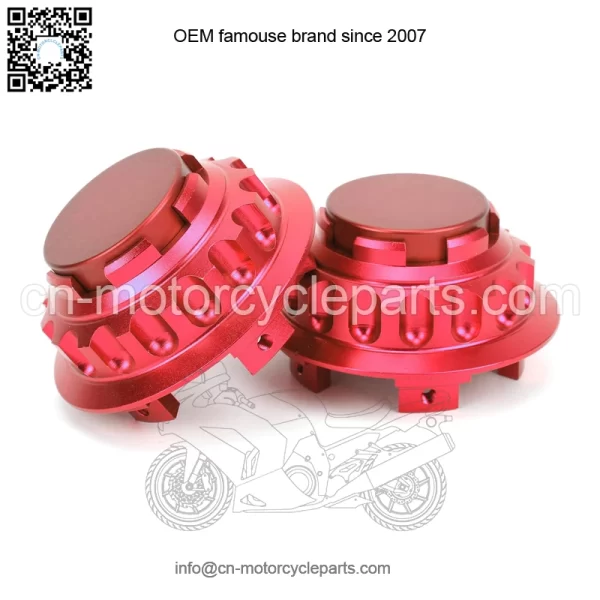 Porsche wheel center cover #red - Image 2