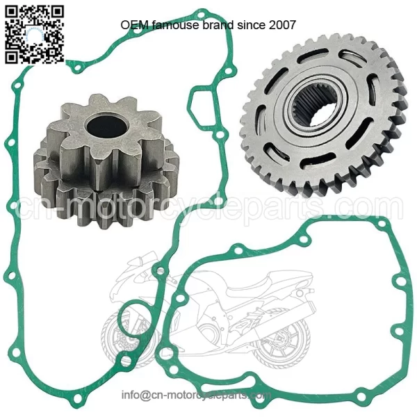 One Way Starter Clutch W/Gear Bearing Cover Gasket Kit for Honda TRX450ER TRX450 - Image 2