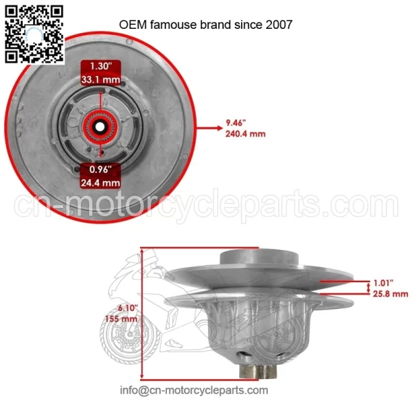 49094-0045 Clutch Converter Aramid Belt For Kawasaki Mule 3000 3010 KAF620 01-08 - Image 3