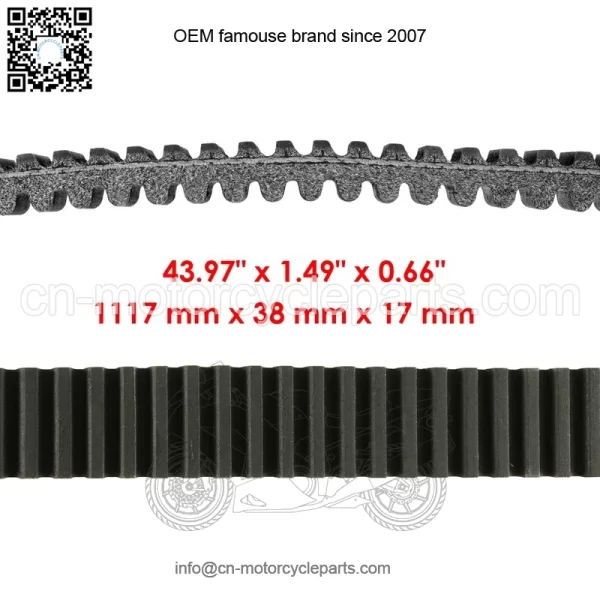 Secondary Clutch & Belt For Polaris RZR TURBO 4 19 TURBO S 20 1323394 3211202 - Image 3