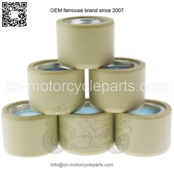 18x14mm/0.71"x0.55" GY6 Sliding Roller Weights 15g/0.033lb for 180-230cc Chinese Scooter Moped ATV Go Kart 4-Stroke Engine