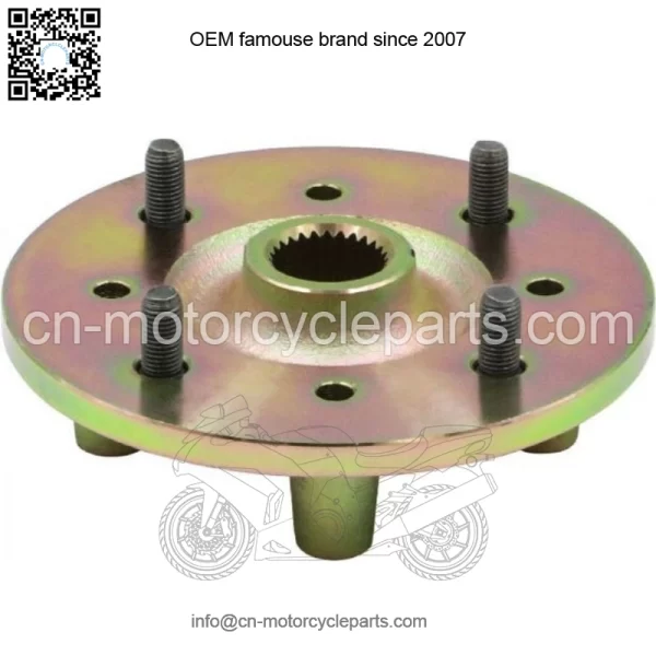 Wheel Hub - Front, UTV, Hisun, 700cc, 27 Spline Trivalent zinc - Image 2