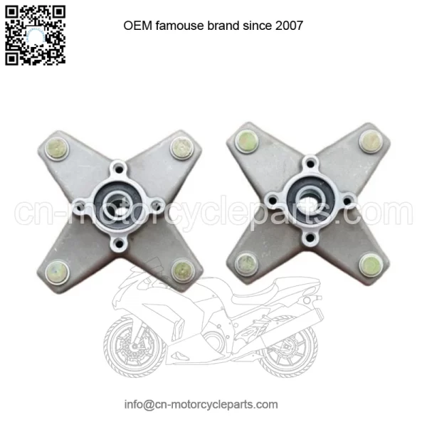 2 x NEW front hubs + studs seals bearings Yamaha Raptor 700 660 YFZ450 YFZ450r - Image 3