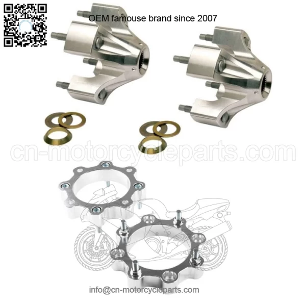 Extended Rear Hubs Front Wheel Spacers Widening Kit For Yamaha YFZ450, 450R