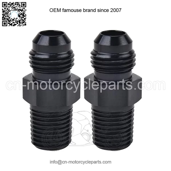 AN4 male to 1/4NPT 2-pack