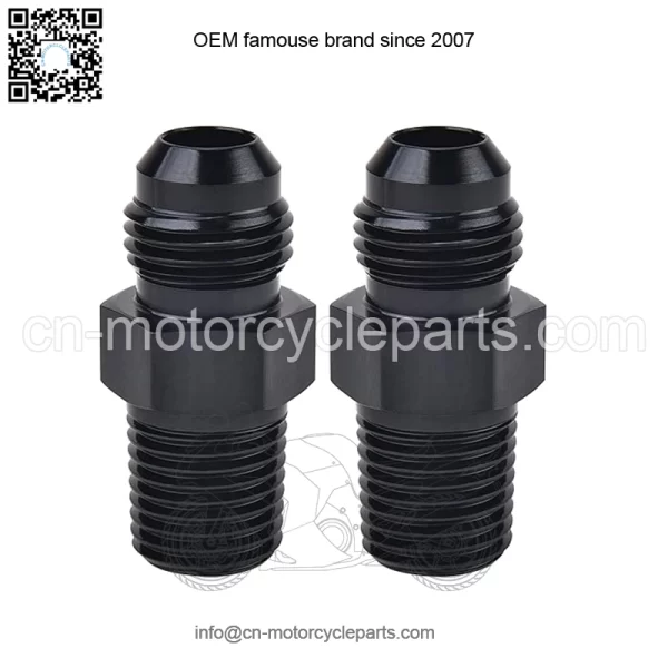 AN6 male to 1/4NPT 2-pack