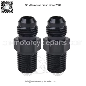 AN6 male to 3/8NPT 2-pack
