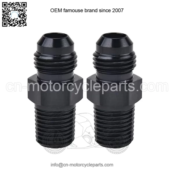 AN6 male to 3/8NPT 2-pack