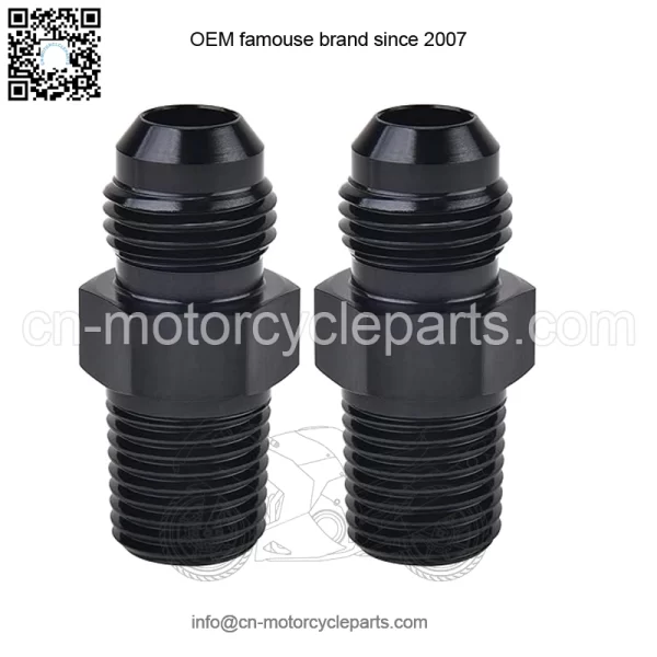 AN6 male to 1/2NPT 2-pack