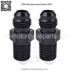 AN8 male to 1/2NPT 2-pack