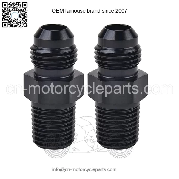 AN8 male to 1/2NPT 2-pack