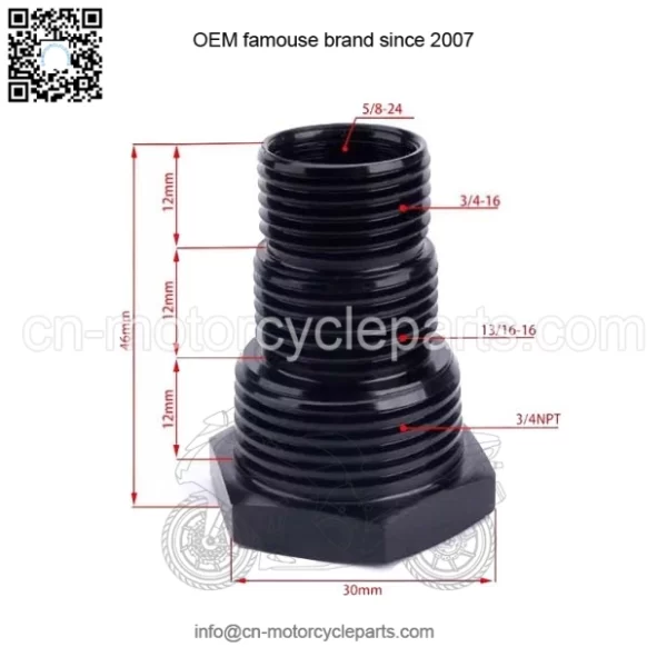 Oil filter adapter 3 in 1 5/8-24 - Image 2