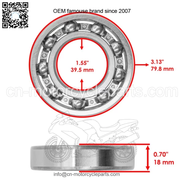 1XD-G6101-12-00 Rear Differential Rebuild Kit For Yamaha Viking 700 YXM700 14-24 - Image 4
