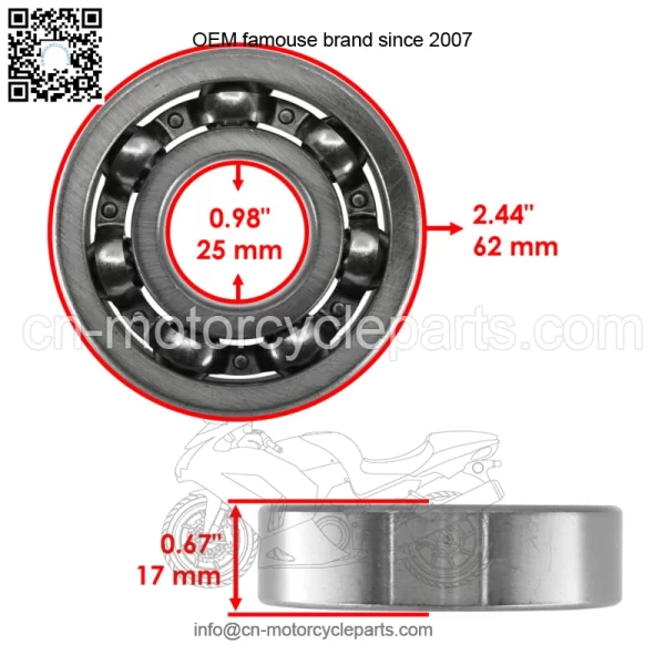 1XD-G6101-12-00 Rear Differential Rebuild Kit For Yamaha Viking 700 YXM700 14-24 - Image 5
