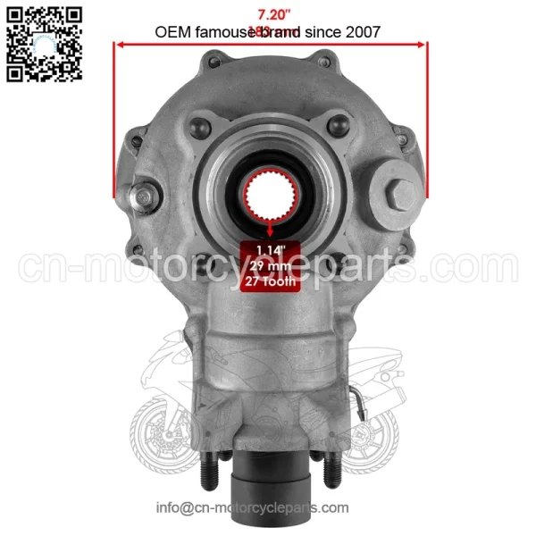 Complete Rear Differential Diff For Honda TRX500 Fm Foreman 500 4X4 S 2005-2011 - Image 2