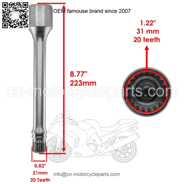 Rear Differential & Prop Shaft For Honda Rancher 420 TRX420FM 4x4 2007-2013 - Image 4