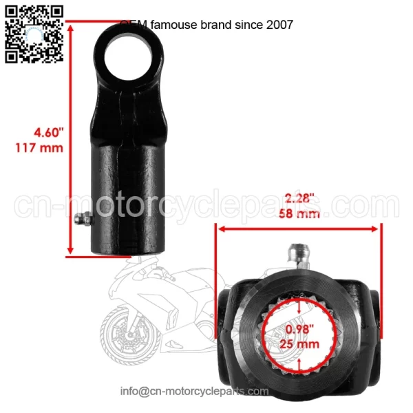 Polaris Scrambler 500 4X4 1998-2009 Front Drive Shaft Yoke & U-Joint Kit - Image 2