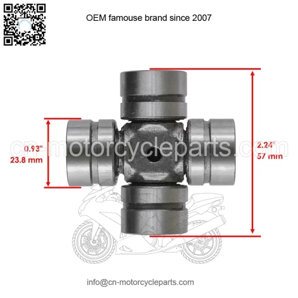 Polaris Scrambler 500 4X4 1998-2009 Front Drive Shaft Yoke & U-Joint Kit - Image 3