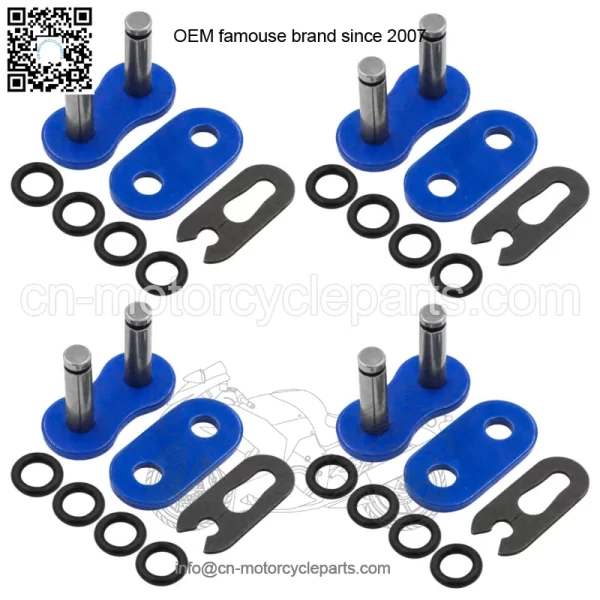 520 Chain Master Link W/ O Ring For Motorcycle Bike ATV Connecting Link Blue - Image 5