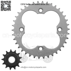 Front & Rear Sprockets Kit for Honda TRX450R TRX450ER 2006-2014 (For: Honda)