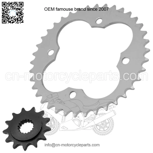 Front & Rear Sprockets Kit for Honda TRX450R TRX450ER 2006-2014 (For: Honda) - Image 4