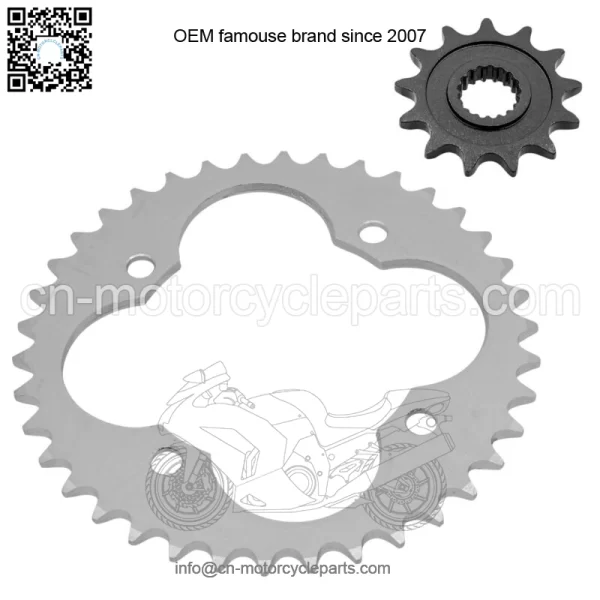 Front & Rear Sprockets Kit for Honda TRX450R TRX450ER 2006-2014 (For: Honda) - Image 5