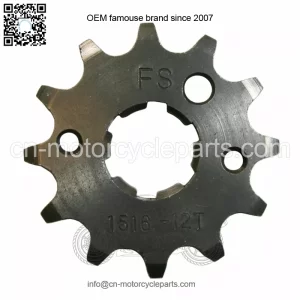 12 Tooth Front Steel Sprocket for Yamaha Warrior 350, Banshee 350 & Raptor 350