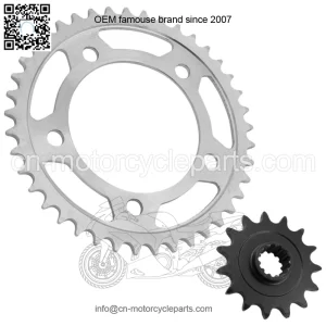Front Rear Drive Chain Sprocket for Honda CBR500R 2013-2021 23801-MKP-D00