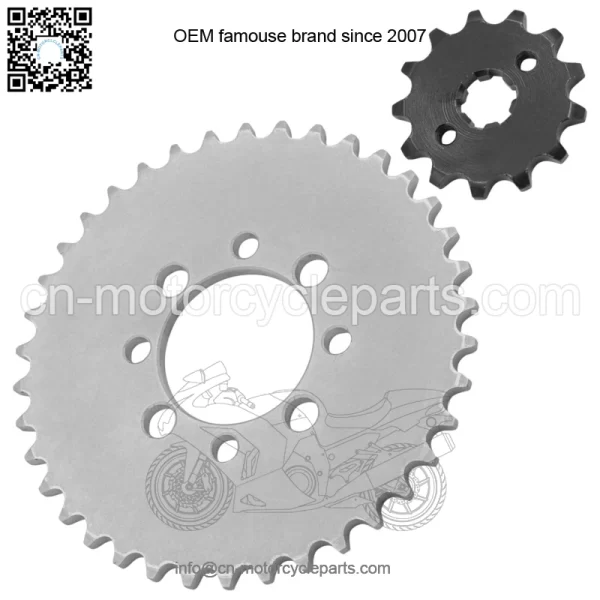 Drive Chain Sprockets For Kawasaki KLX110 2010-2024 42041-0082 13144-1043 - Image 5