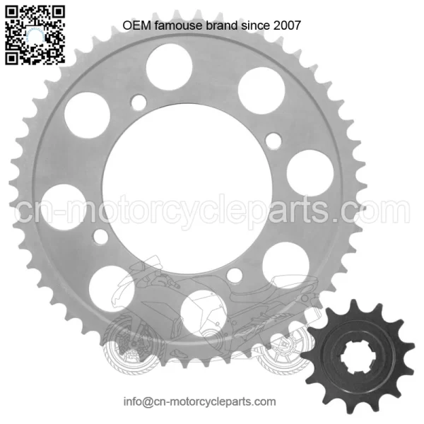Drive Chain Sprockets For Kawasaki KLX140L 2008-2009 2011-2023 42041-005 - Image 5