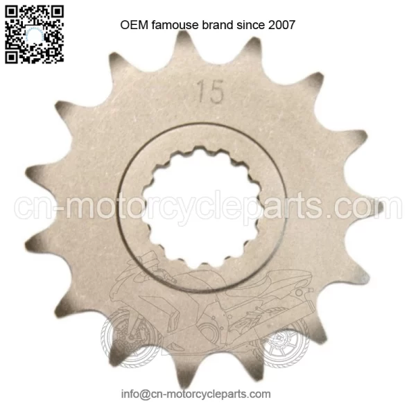 15 Tooth Front Steel Sprocket 15T for Yamaha Raptor 700, YFZ450R & YFZ450X