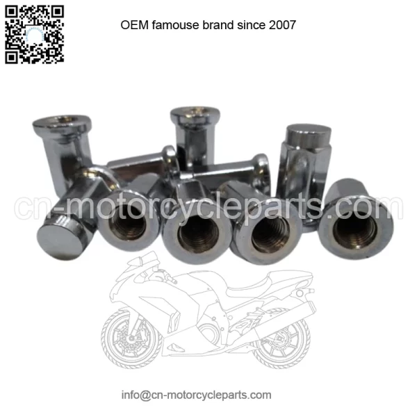 wheel nut chrome flat M10x1,25  13275