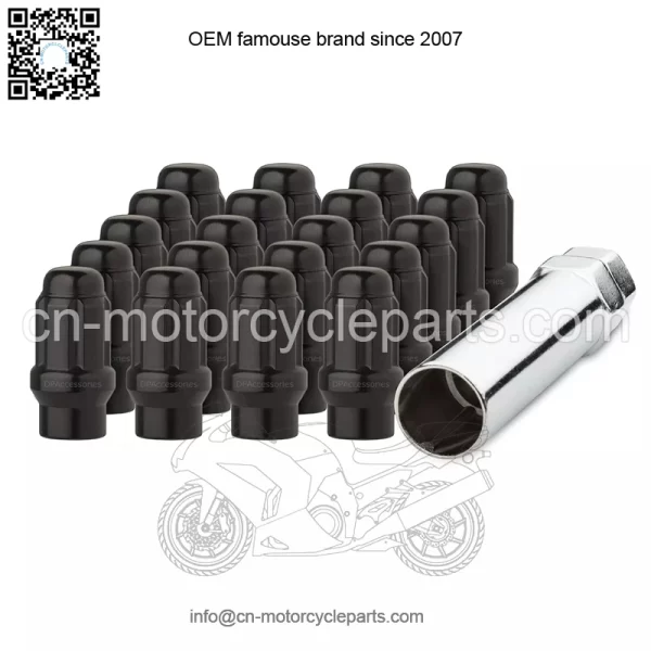 48mm Toyota model 7075 nut opposite side 19mm M12*1.5# black