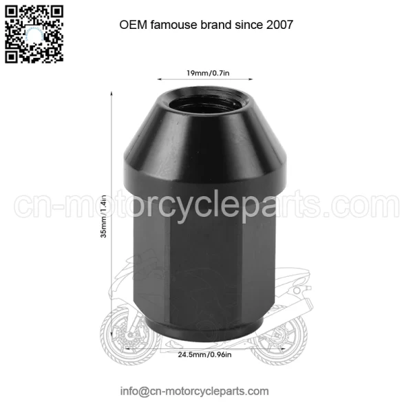 7075 35mm blind hole nut M12*1.5 - Image 2