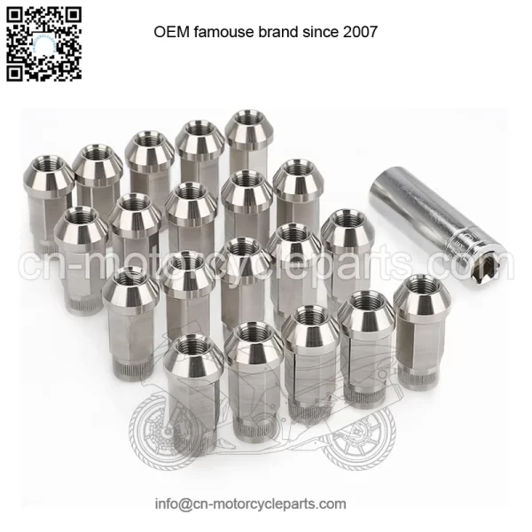 50mm Stainless steel nut straight grain (19 pairs of sides) M14*2 - Image 2