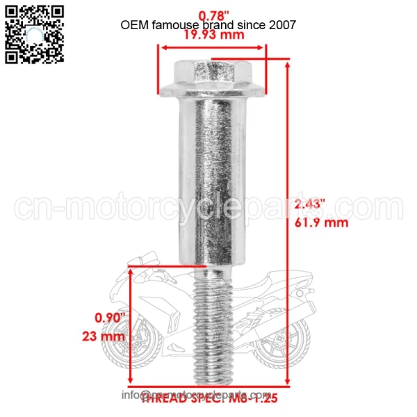 M110801 Front & Rear Wheel Bolt for John Deere JX85 JX75 JA65 14SX - Image 2