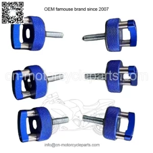 JK JL Hardtop Quick Release D-Ring Bolts 6 Pack #Blue