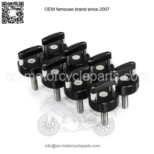 Ford Bronco Hardtop Quick Release D-Ring Bolts 8 Pack #Black
