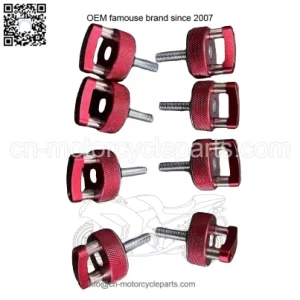 Ford Bronco Hardtop Quick Release D-Ring Bolts 8 Pack #Red