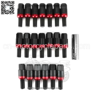 Cone mouth German stainless steel integrated bolt 2#M14*1.5 28mm