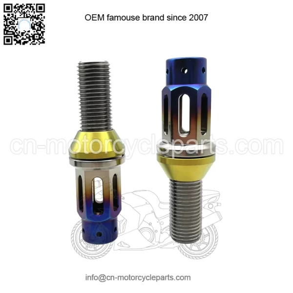 Titanium alloy hollow cone mouth anti-theft German bolt M14*1.5 28mm - Image 3
