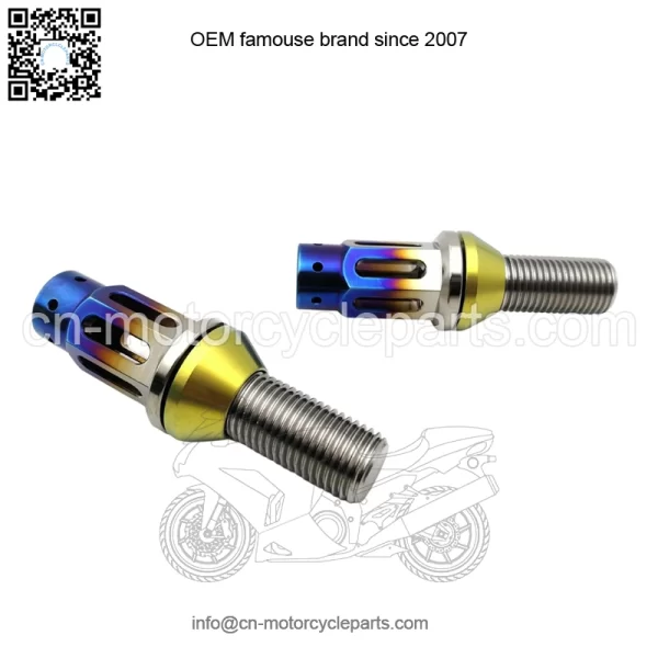 Titanium alloy hollow cone mouth anti-theft German bolt M14*1.5 28mm - Image 4
