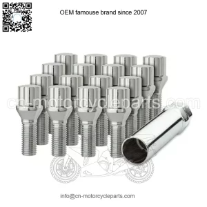 Titanium alloy straight hexagonal cone mouth anti-theft German bolt M14*1.5 28mm